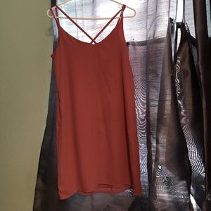 Mauve criss cross dress